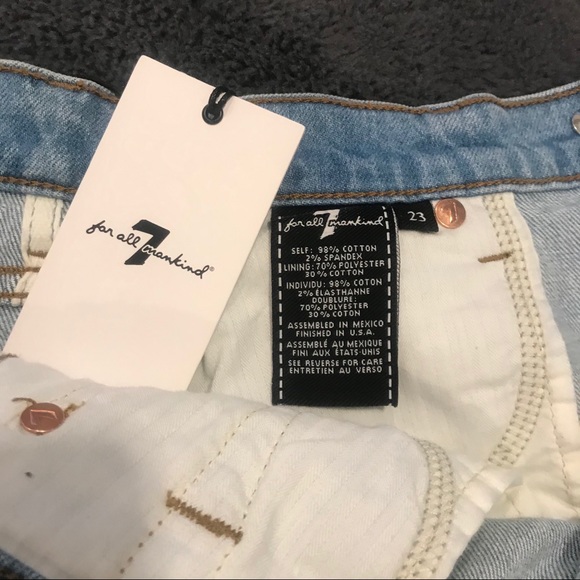 NWT - 7 for all mankind Jean Skirt size 23 - Picture 3 of 4